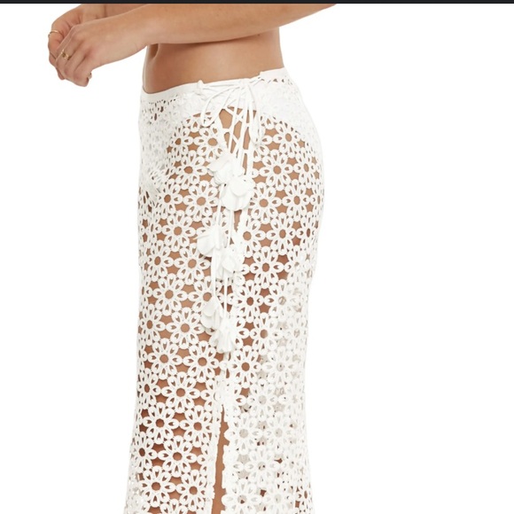 TRINA TURK
Chateau Floral Mesh Cover-Up Pants in Vanilla - Picture 2 of 10